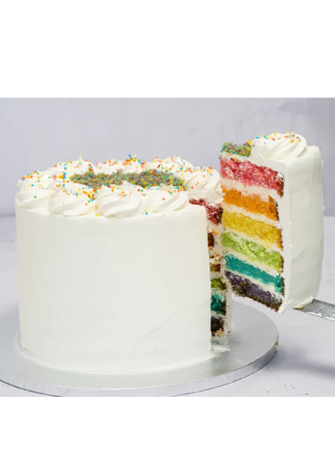 Confetti Rainbow Cake